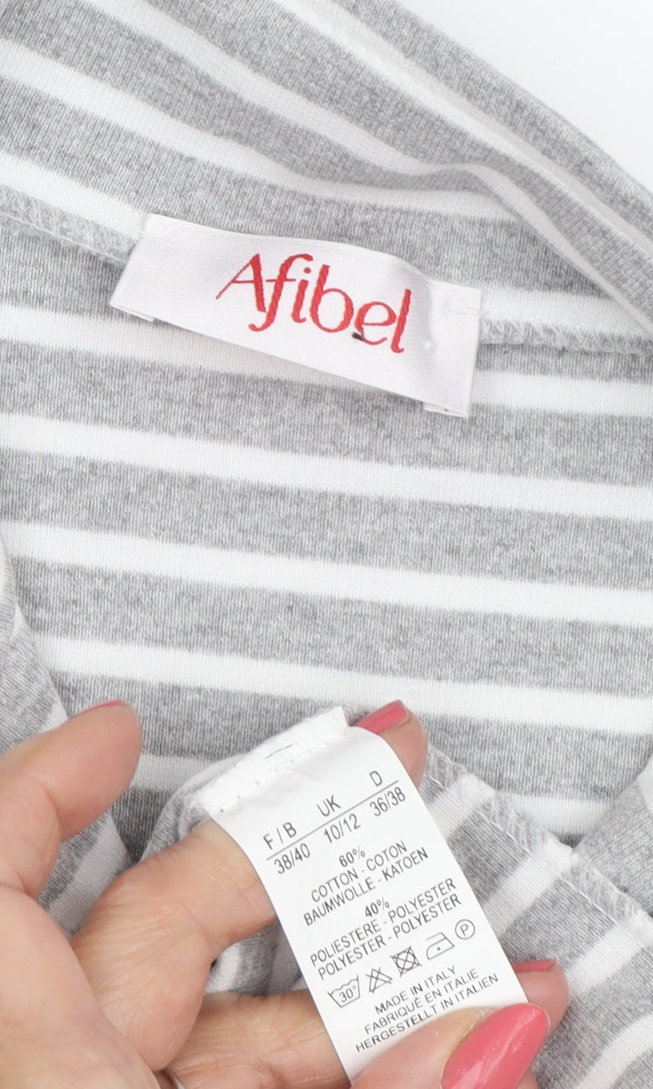 Womens UK Size 10/12 Afibel Multicoloured Basic Jacket