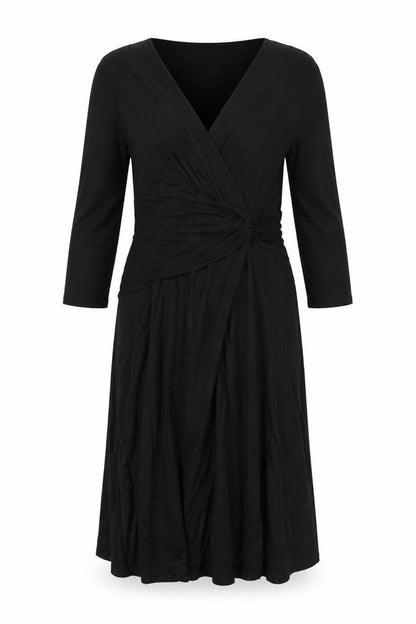 Phase Eight Black Viscose Dress Size 12 Women's