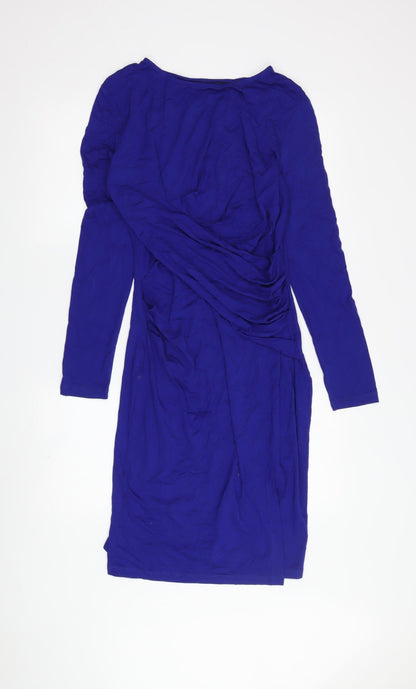 French Connection Women's Blue Sheath Dress Size 14