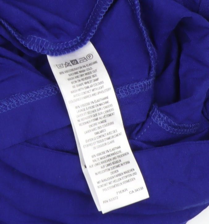 French Connection Women's Blue Sheath Dress Size 14