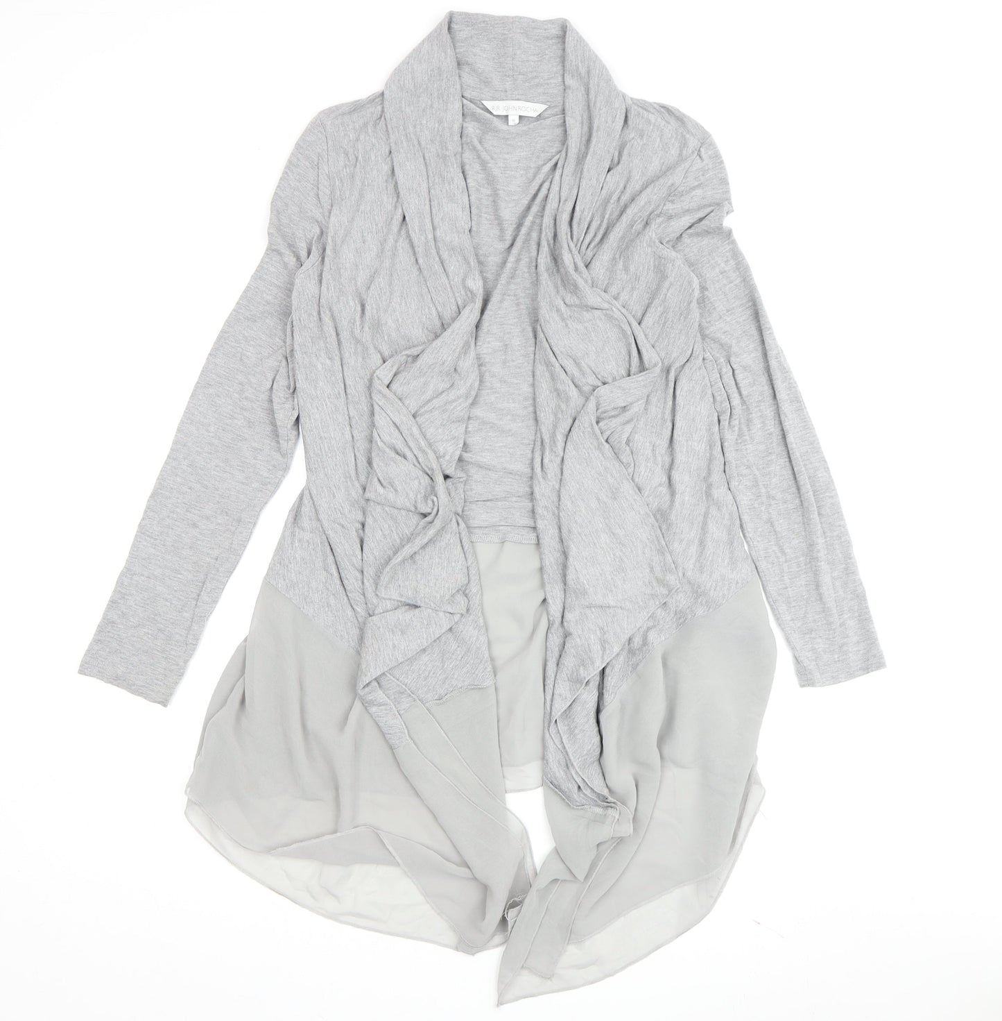 Womens UK Size 10 RJR.John Rocha Grey Cardigan Jumper