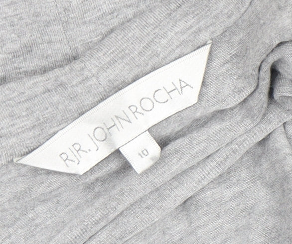 Womens UK Size 10 RJR.John Rocha Grey Cardigan Jumper
