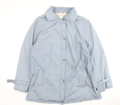 Womens UK Size 16 Vintage Blue Basic Jacket