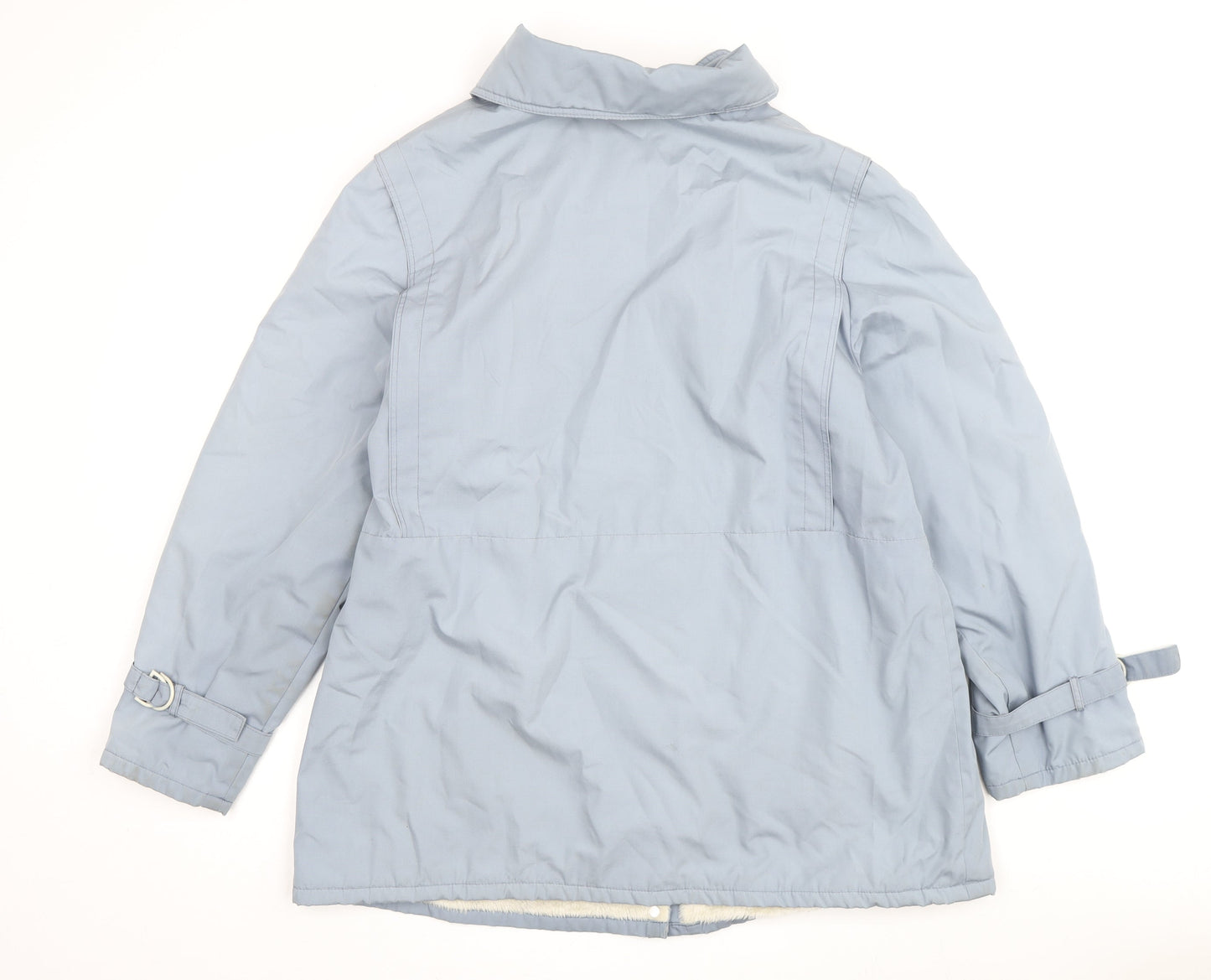 Womens UK Size 16 Vintage Blue Basic Jacket