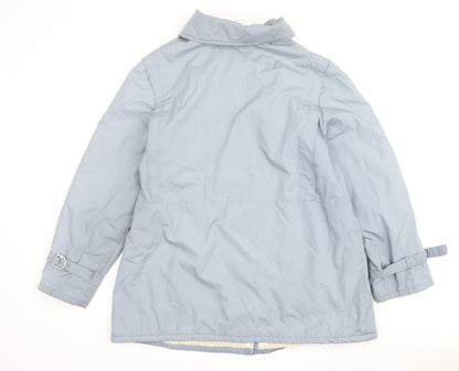 Womens UK Size 16 Vintage Blue Basic Jacket