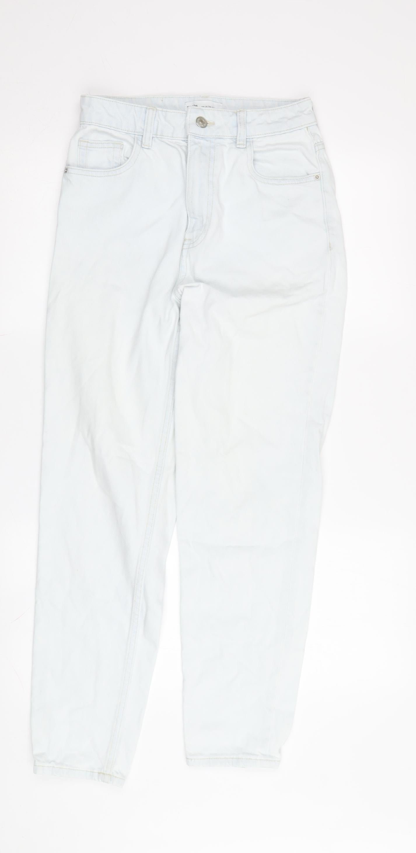 Zara Women's Blue Skinny Jeans - Size 6 - Classic Style