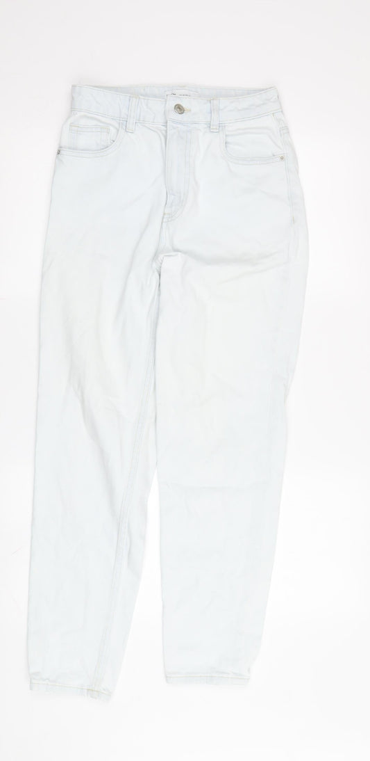 Zara Women's Blue Skinny Jeans - Size 6 - Classic Style