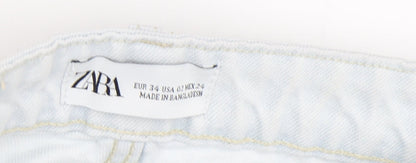 Zara Women's Blue Skinny Jeans - Size 6 - Classic Style