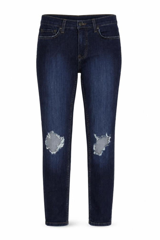 Front view of Free People Women's Blue Skinny Jeans, size 9 Slim