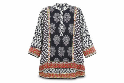 Khaadi Women's Multicolour Geometric Shift Dress Size 10