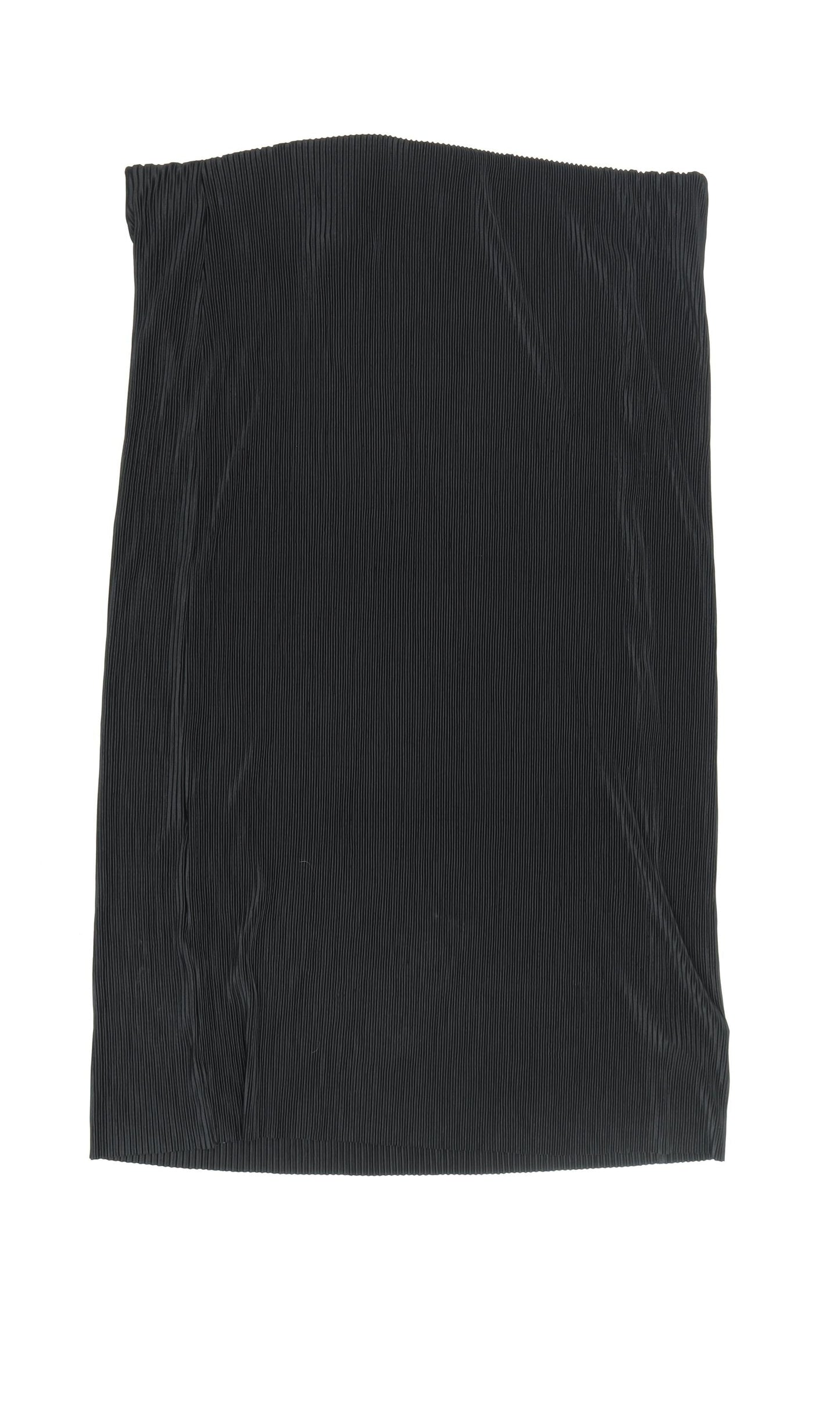 Marks and Spencer Women's Black Midi Pleated Skirt