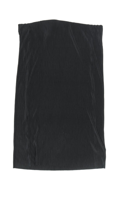 Marks and Spencer Women's Black Midi Pleated Skirt