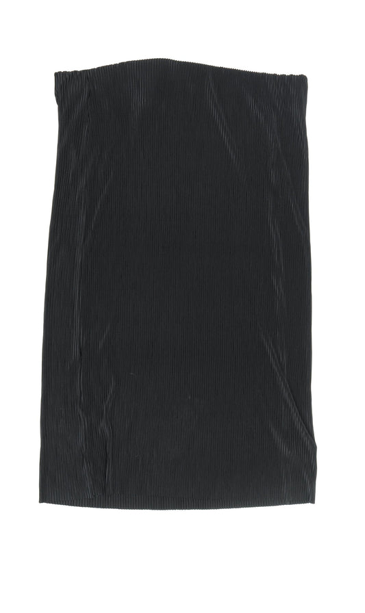 Marks and Spencer Women's Black Midi Pleated Skirt