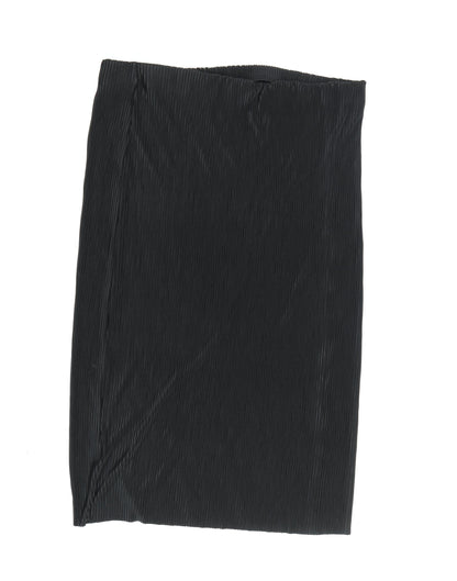 Marks and Spencer Women's Black Midi Pleated Skirt
