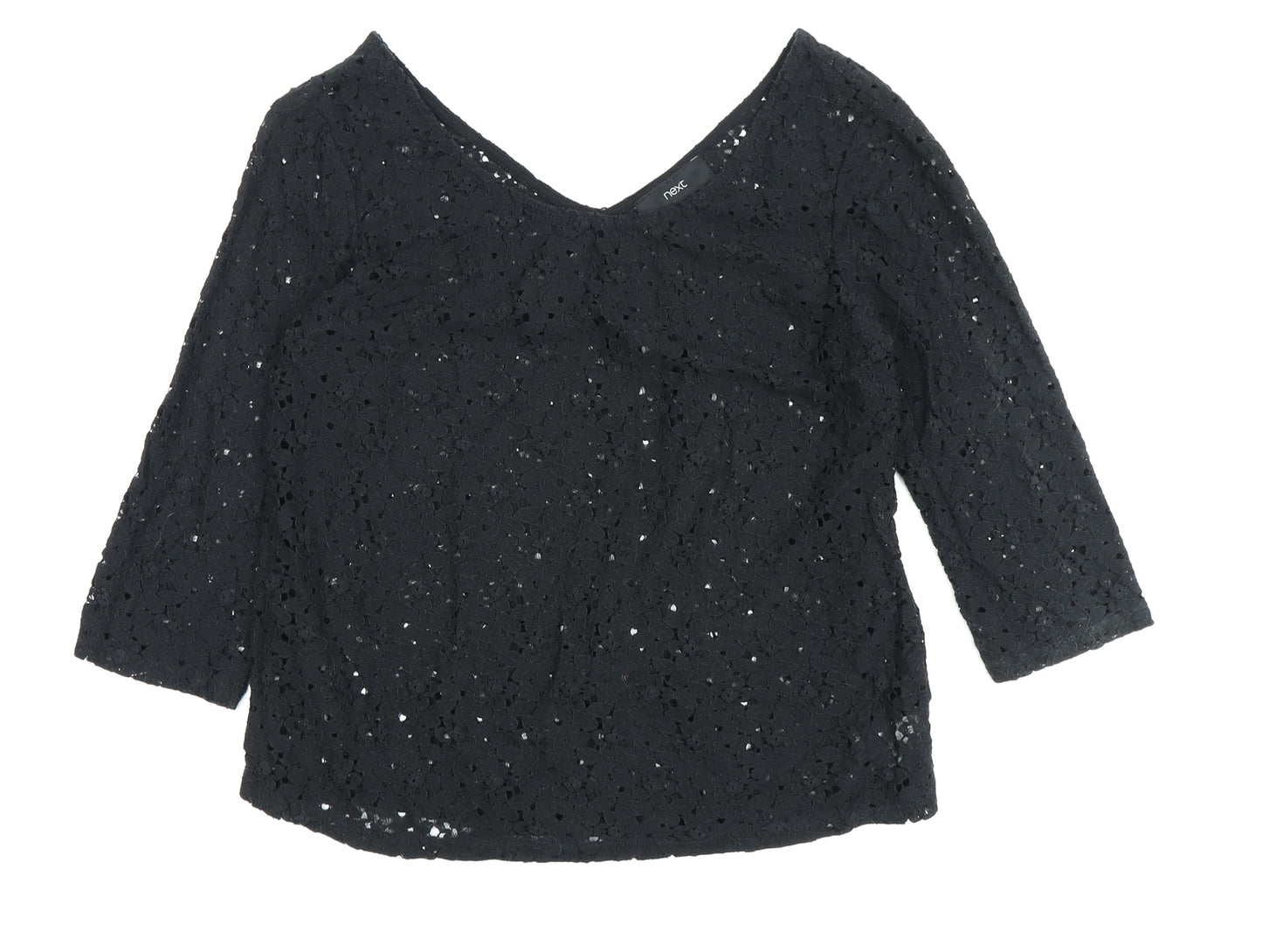 Womens UK Size 14 NEXT Black  Blouse