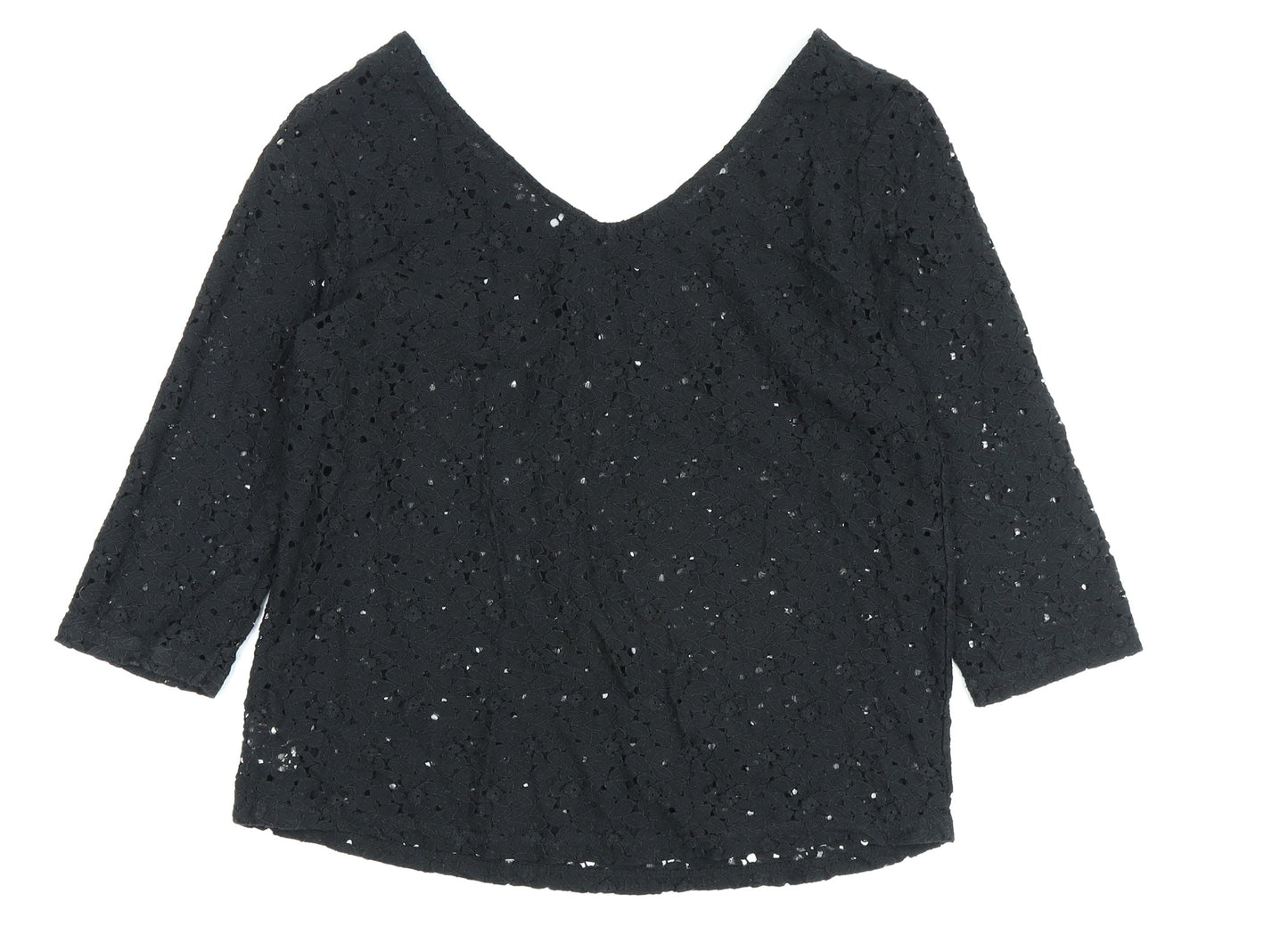 Womens UK Size 14 NEXT Black  Blouse