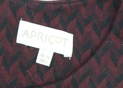 Apricot Women's Chevron Short Shift Dress 14
