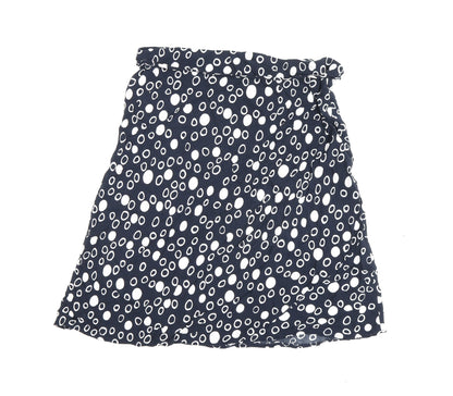 Marks and Spencer Women's Blue Polka Dot A-Line Skirt Set