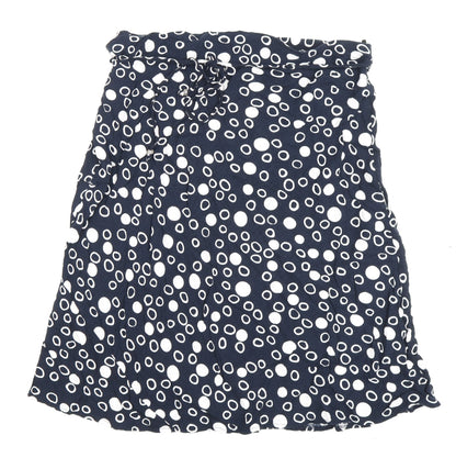 Marks and Spencer Women's Blue Polka Dot A-Line Skirt Set
