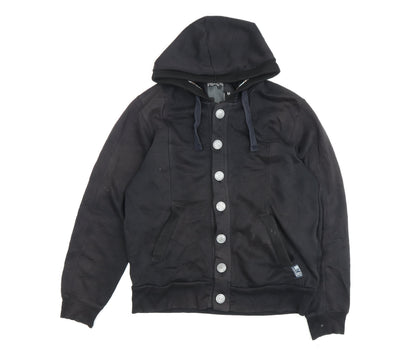 Mens UK Size M Urban Spirit Black Bomber Jacket