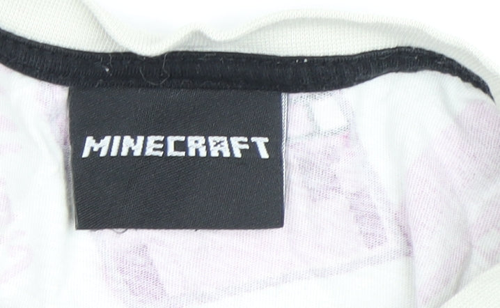 Minecraft Girls Multicoloured Long Sleeve T-Shirt, Size S