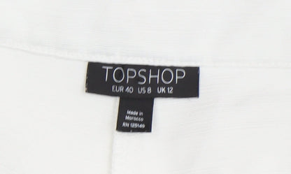 Topshop Women's White Classic Shorts Size 12