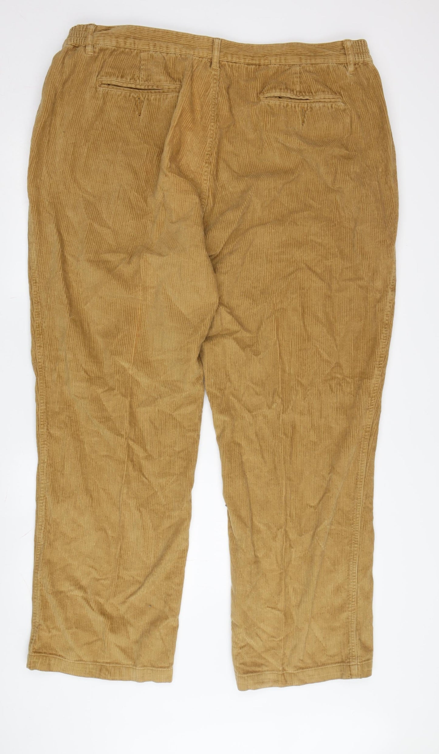 Mens UK Size 44 Cotton Traders Regular Fit Casual Beige Trousers