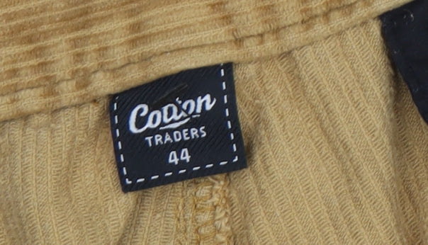 Mens UK Size 44 Cotton Traders Regular Fit Casual Beige Trousers