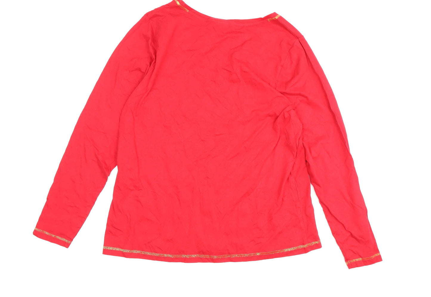 Womens UK Size 16-18 Disney Red  T-Shirt