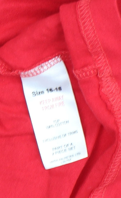 Womens UK Size 16-18 Disney Red  T-Shirt