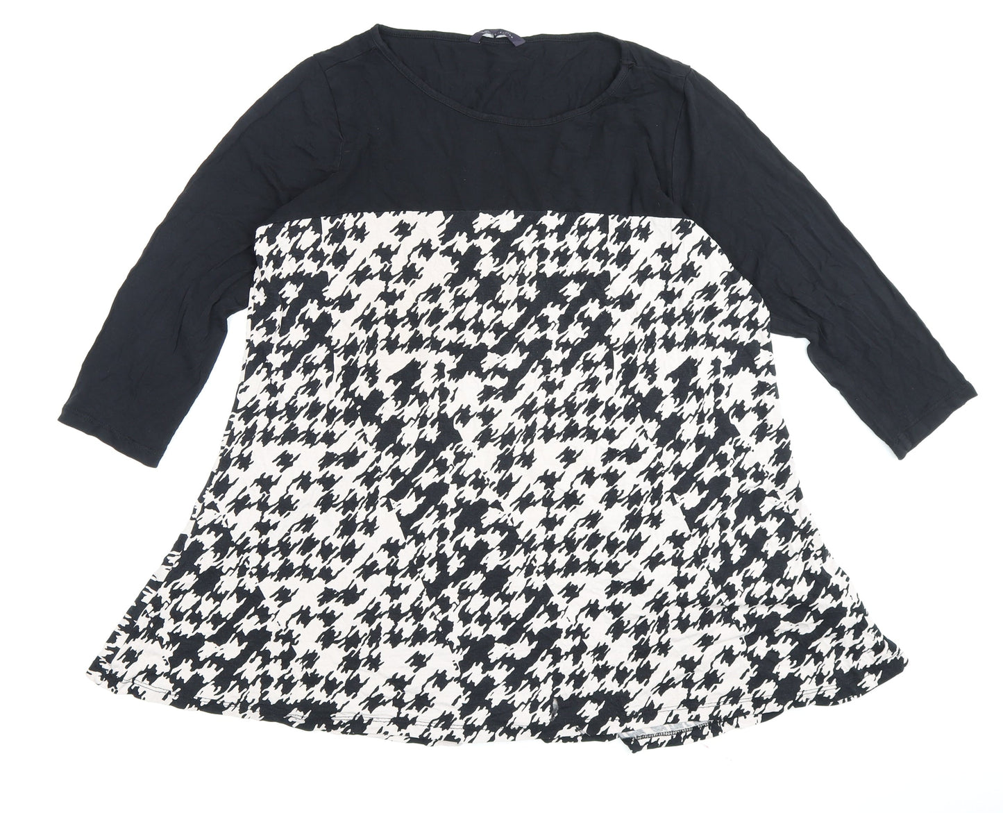 Womens UK Size 18 Marks and Spencer Black Tunic Blouse