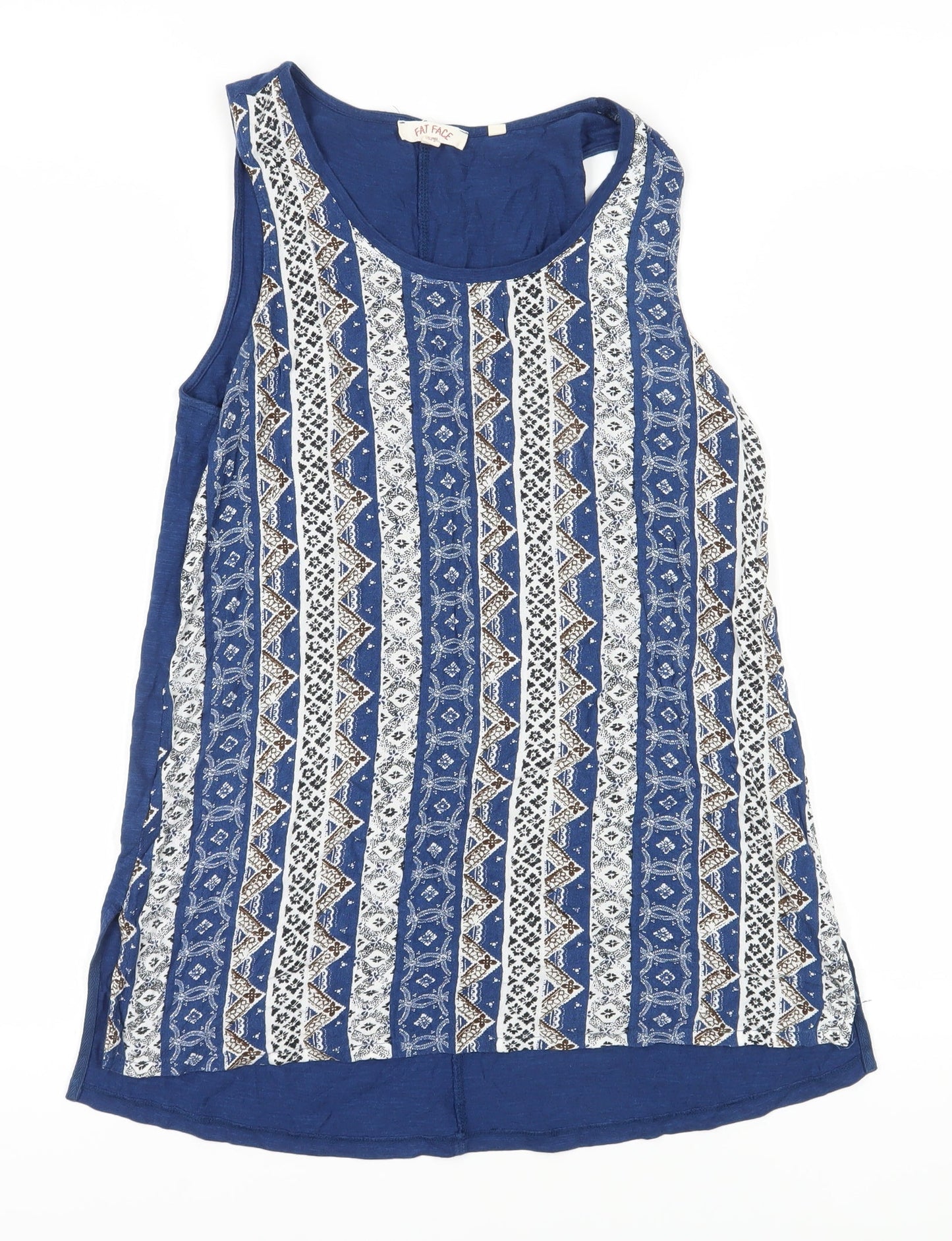 Womens UK Size 10 Fat Face Blue  Tank