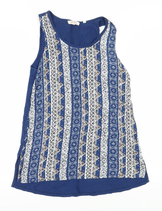 Womens UK Size 10 Fat Face Blue  Tank