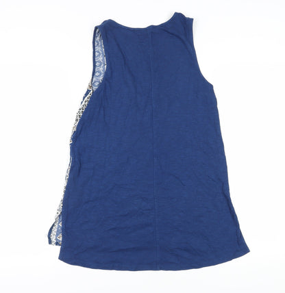 Womens UK Size 10 Fat Face Blue  Tank