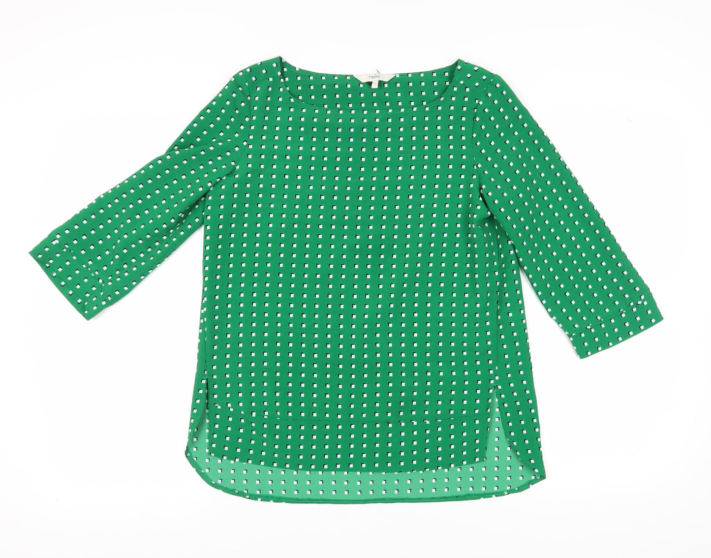 Womens UK Size 10 NEXT Green Basic Blouse