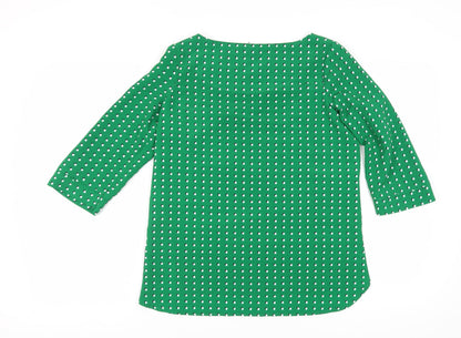 Womens UK Size 10 NEXT Green Basic Blouse