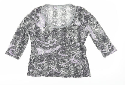 Womens UK Size 16 Per Una Multicoloured Jersey Blouse