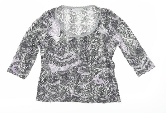 Womens UK Size 16 Per Una Multicoloured Jersey Blouse