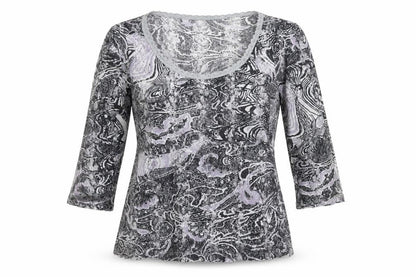 Womens UK Size 16 Per Una Multicoloured Jersey Blouse