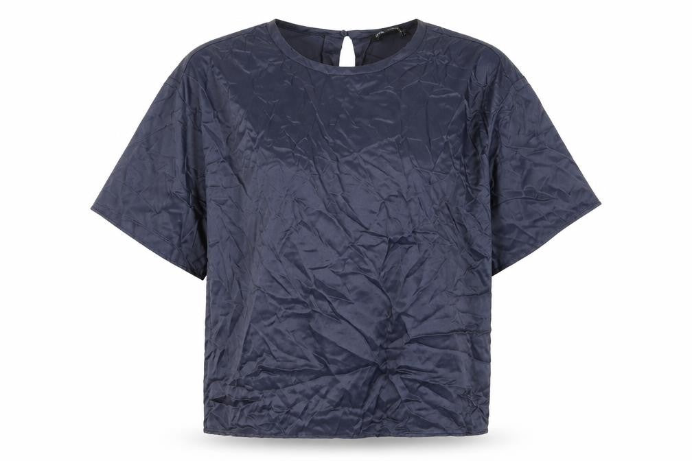 Womens UK Size 12 Zara Blue Basic Blouse