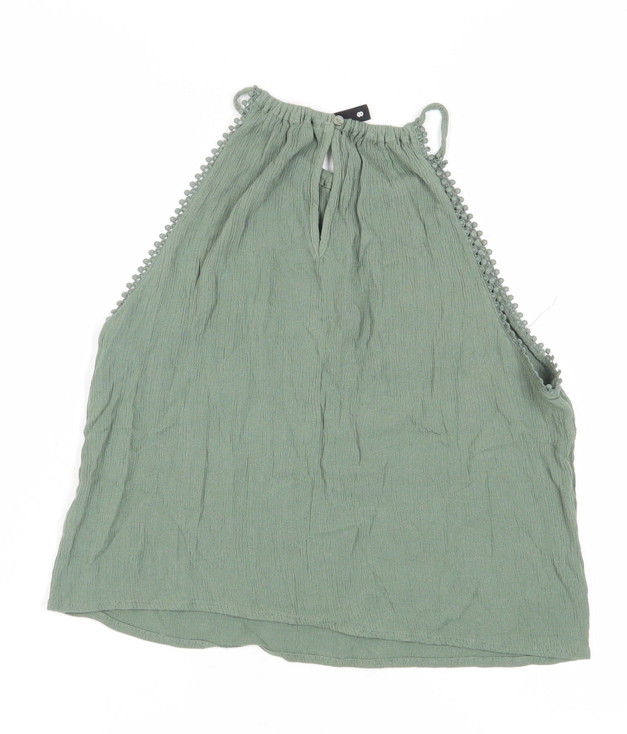 Womens UK Size 8 Divided Green Camisole Tank