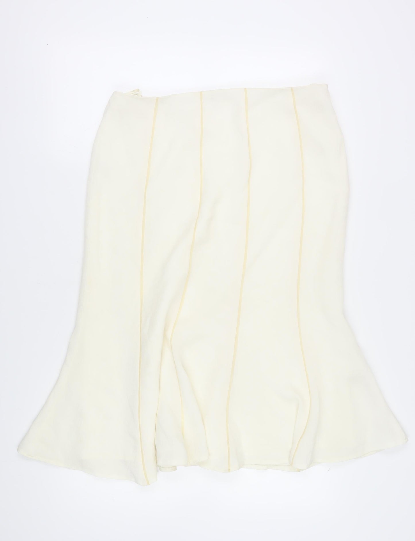 Womens UK Size 16 Gold Flare  Skirt
