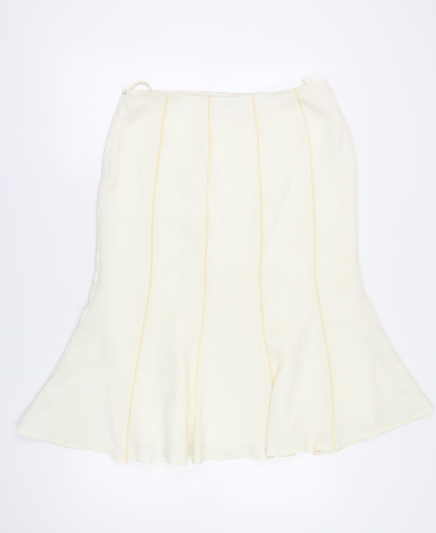 Womens UK Size 16 Gold Flare  Skirt