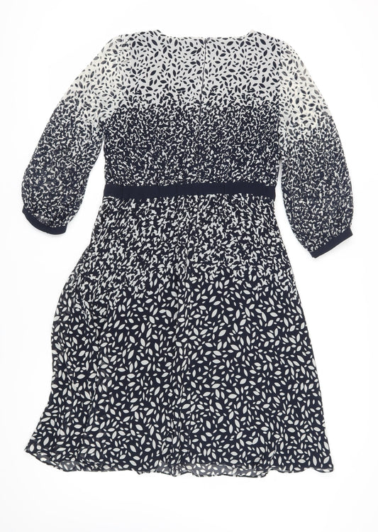 Marks and Spencer Women's Black Floral Fit & Flare Dress