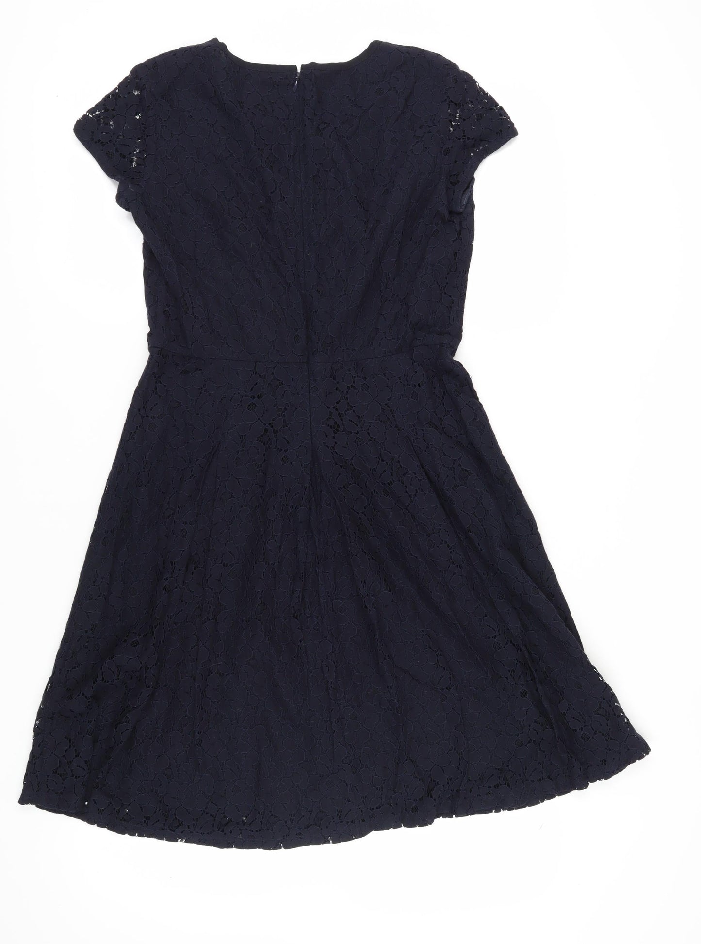 The White Company Women's Black A-Line Dress Size 10