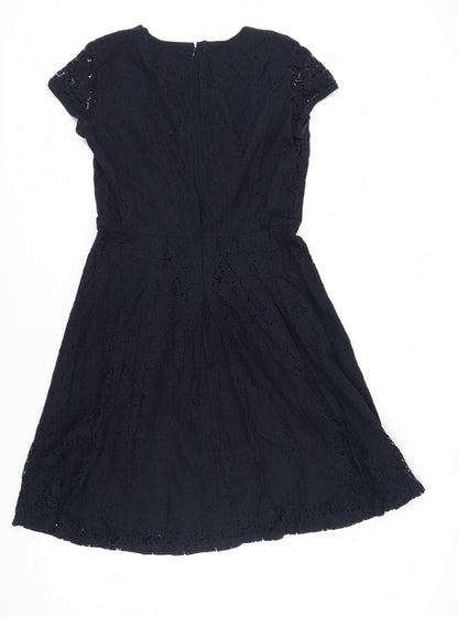 The White Company Women's Black A-Line Dress Size 10