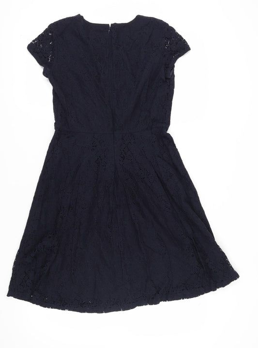 The White Company Women's Black A-Line Dress Size 10