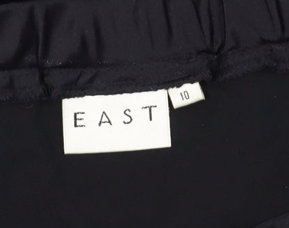 East Black Velvet Midi Skirt Size 10 - Women's Pencil Style