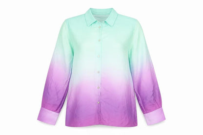 Womens UK Size S Zara Multicoloured Basic Button-Up