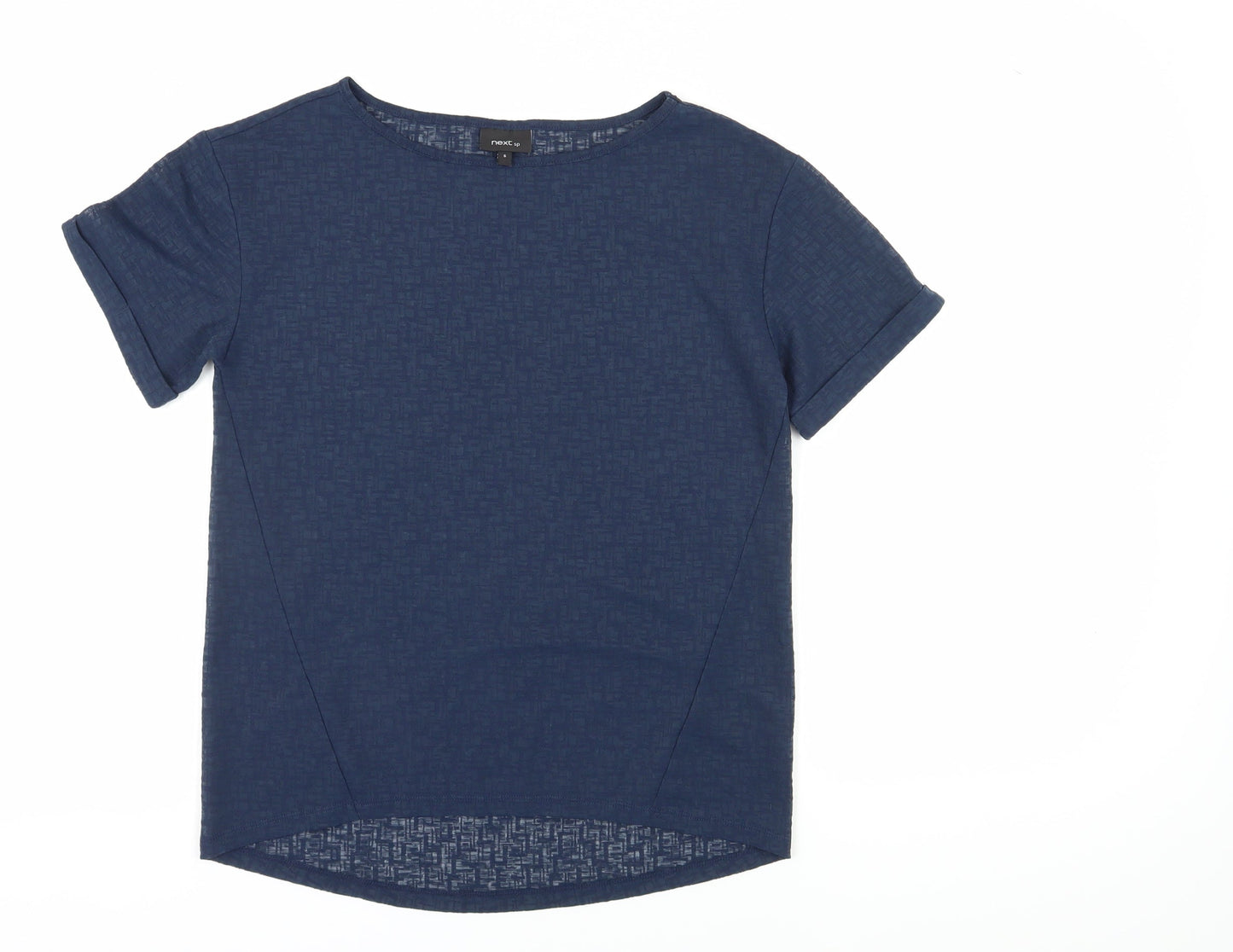 Womens UK Size 6 NEXT Blue Basic T-Shirt